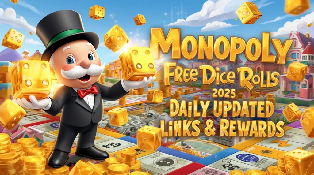 Monopoly Free Dice Rolls 2025 – Daily Updated Links & Rewards