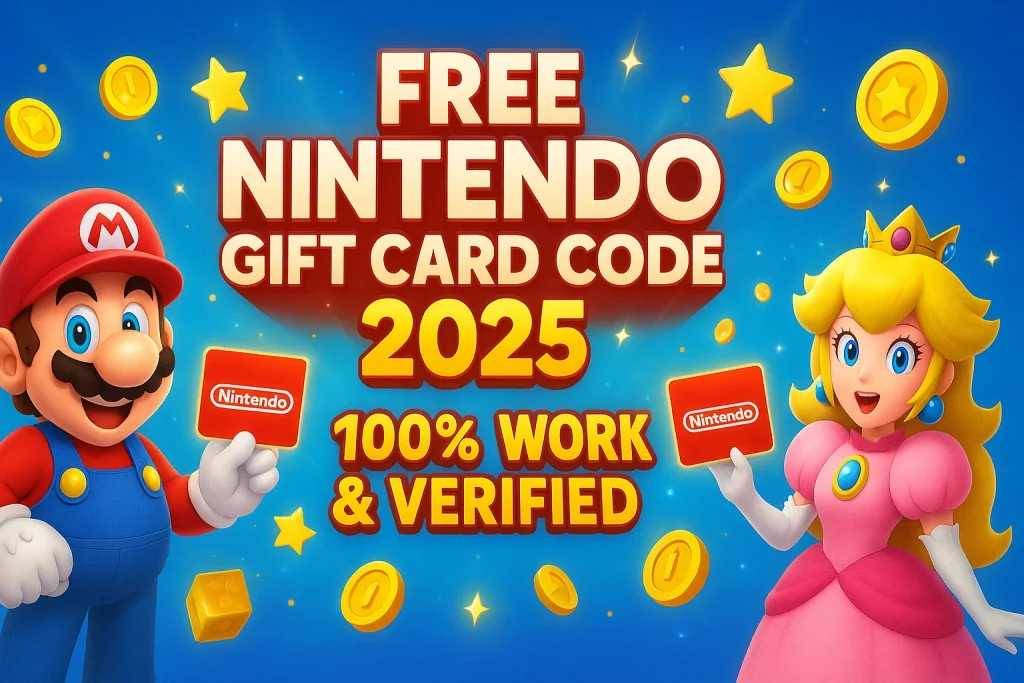 Free Nintendo Gift Card Code 2025 – 100% Working & Verified