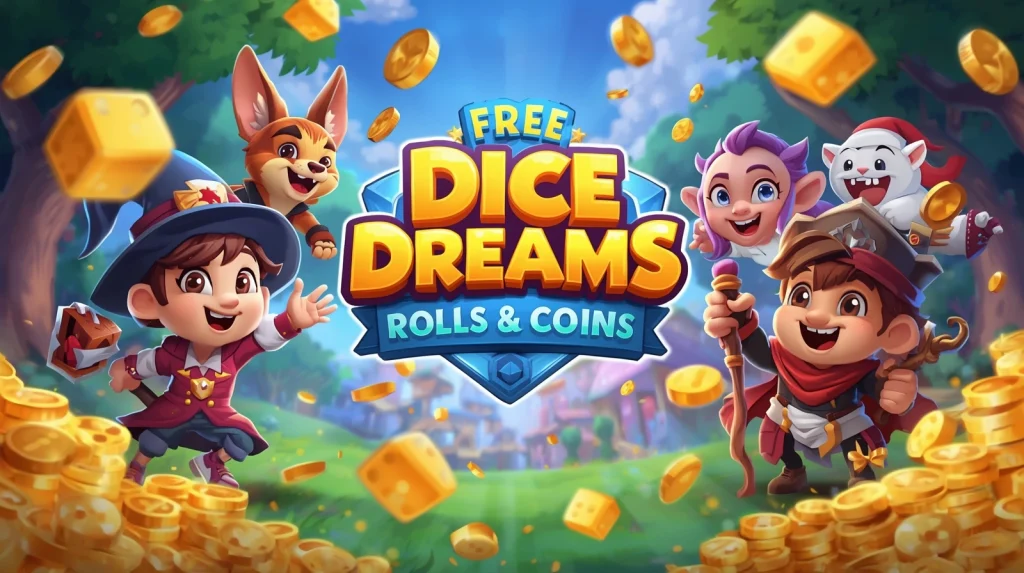 Dice Dreams Free Rolls and Coins 2025 – 100% Working & Verified